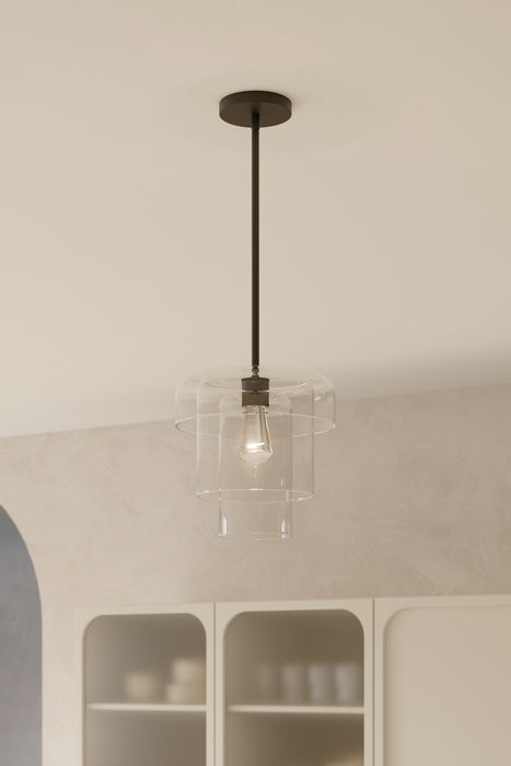 Minka-Lavery - 19615-899 - One Light Pendant - Velique - Dark Matte Black