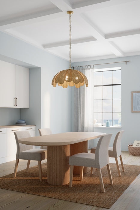 Minka-Lavery - 19885-732 - Three Light Pendant - Covea - Legacy Brass