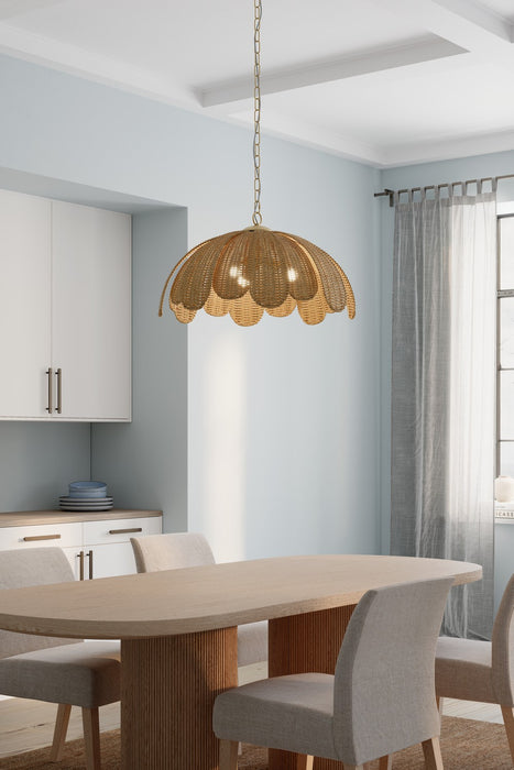 Minka-Lavery - 19885-732 - Three Light Pendant - Covea - Legacy Brass