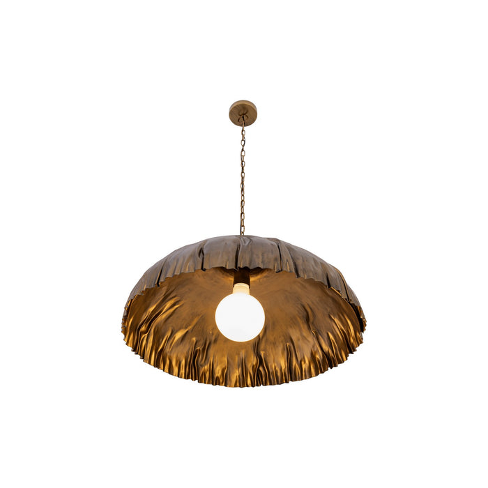 Minka-Lavery - 19914-789 - One Light Pendant - Zinnia - Antique Brass