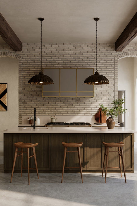 Minka-Lavery - 19914-789 - One Light Pendant - Zinnia - Antique Brass