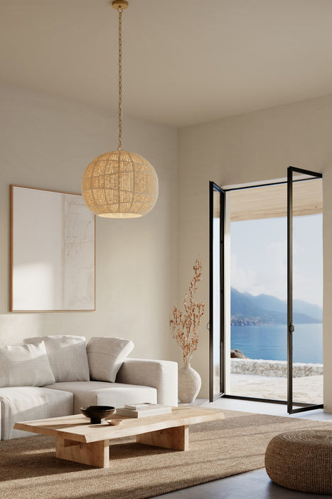 Minka-Lavery - 19935-732 - One Light Pendant - Cavara - Legacy Brass