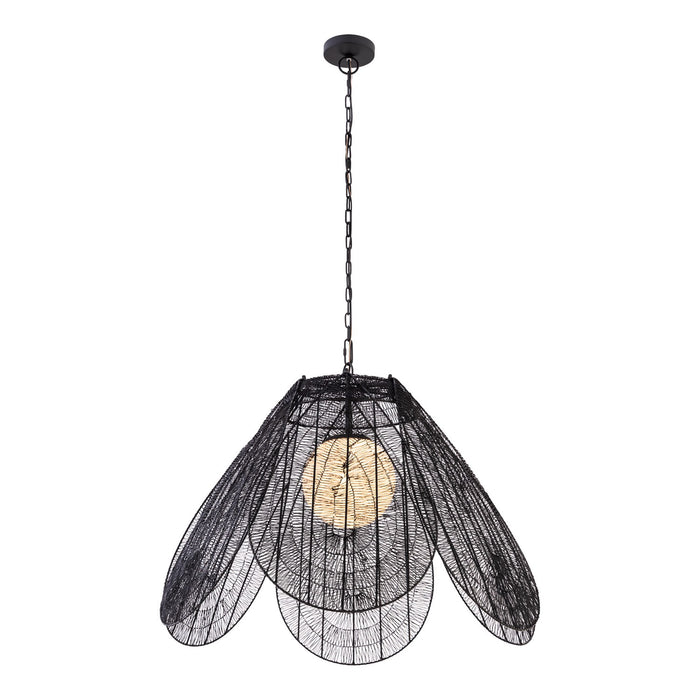 Minka-Lavery - 19986-899 - One Light Pendant - Sylari - Dark Matte Black