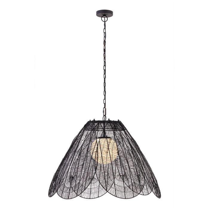Minka-Lavery - 19986-899 - One Light Pendant - Sylari - Dark Matte Black