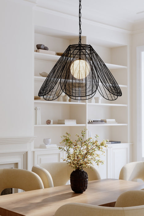 Minka-Lavery - 19986-899 - One Light Pendant - Sylari - Dark Matte Black