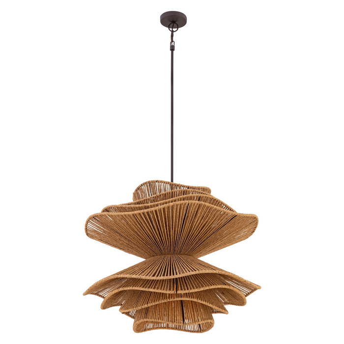 Minka-Lavery - 19996-860 - Six Light Pendant - Mireth - Dark Bronze