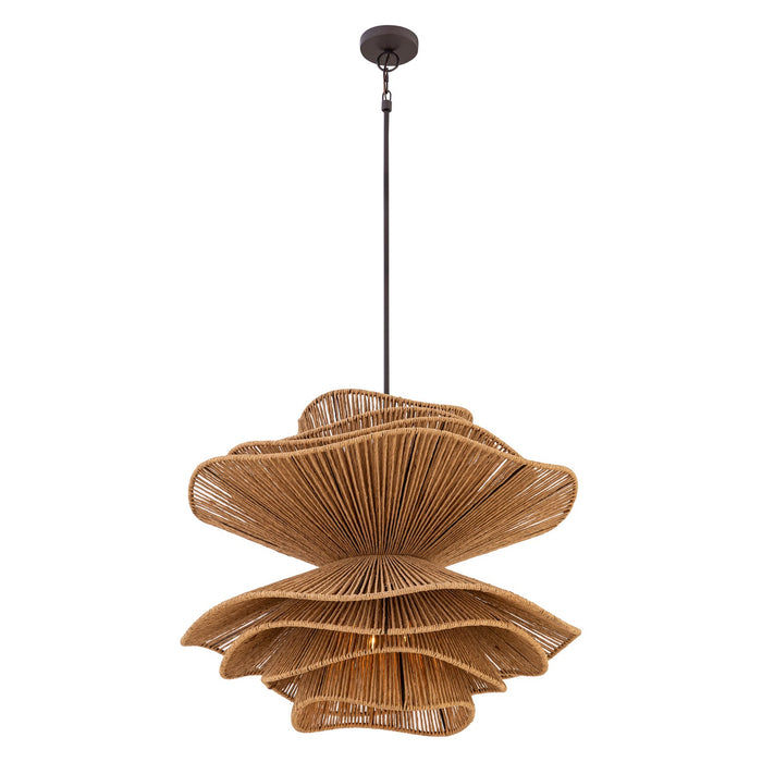 Minka-Lavery - 19996-860 - Six Light Pendant - Mireth - Dark Bronze