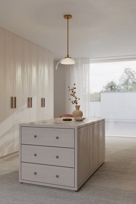 Minka-Lavery - 2036-732-L - LED Convertible Pendant/Semi-Flush - Halwynd - Legacy Brass