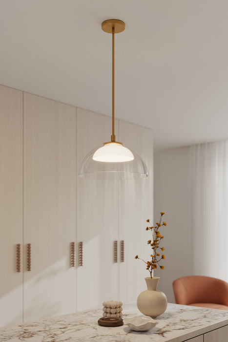 Minka-Lavery - 2036-732-L - LED Convertible Pendant/Semi-Flush - Halwynd - Legacy Brass