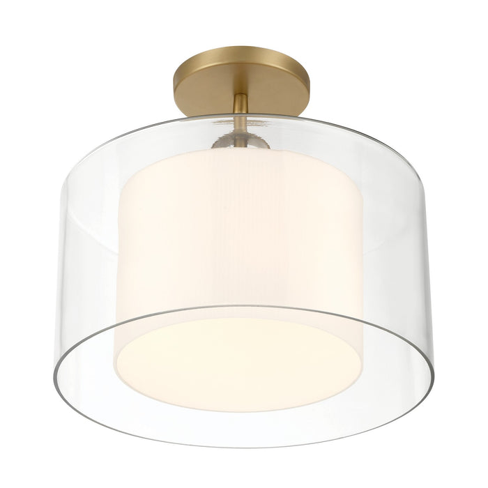 Minka-Lavery - 2066-732 - One Light Convertible Pendant/Semi-Flush Mount - Seville - Legacy Brass