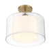 Minka-Lavery - 2066-732 - One Light Convertible Pendant/Semi-Flush Mount - Seville - Legacy Brass