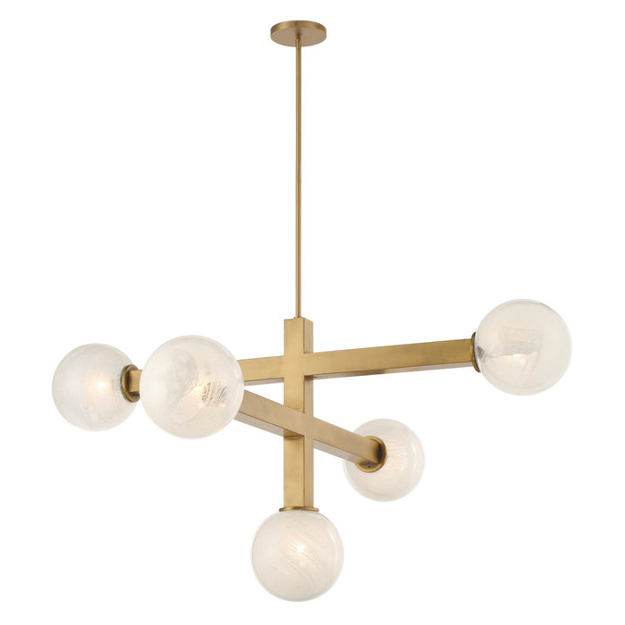 Minka-Lavery - 2525-732 - Five Light Chandelier - Narra - Legacy Brass