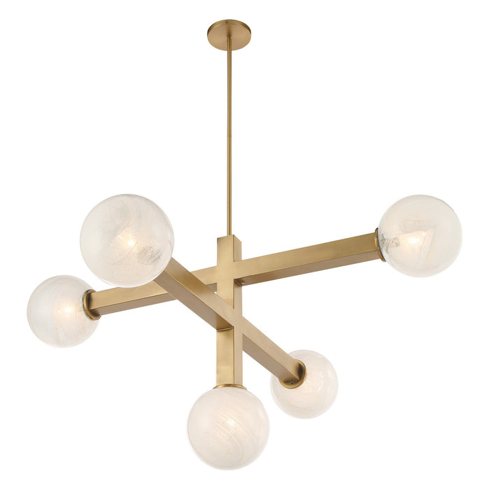 Minka-Lavery - 2525-732 - Five Light Chandelier - Narra - Legacy Brass