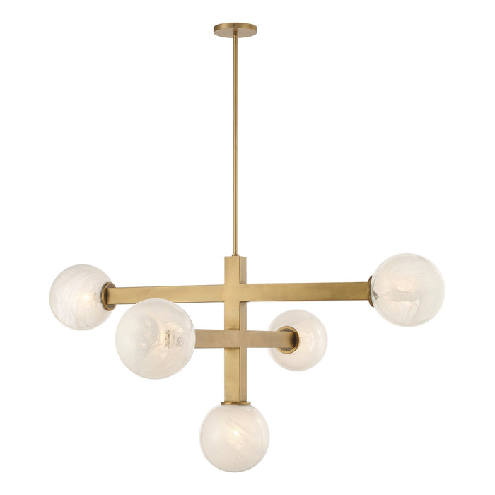 Minka-Lavery - 2525-732 - Five Light Chandelier - Narra - Legacy Brass