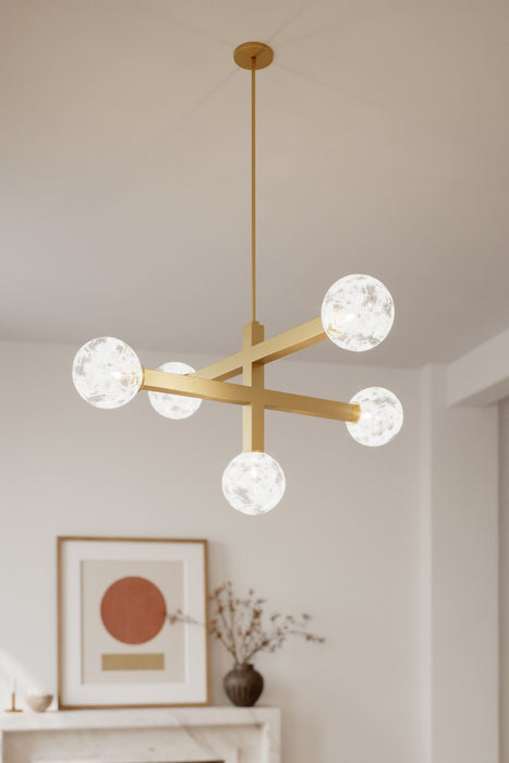 Minka-Lavery - 2525-732 - Five Light Chandelier - Narra - Legacy Brass