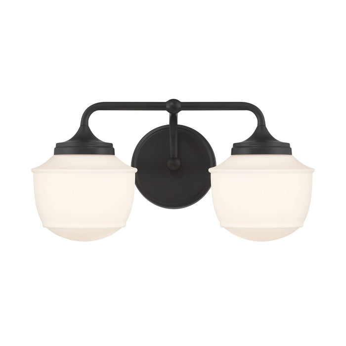 Minka-Lavery - 2572-899 - Two Light Vanity - Cornwell - Dark Matte Black