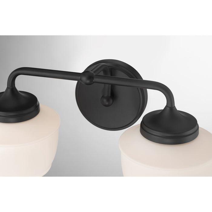 Minka-Lavery - 2572-899 - Two Light Vanity - Cornwell - Dark Matte Black