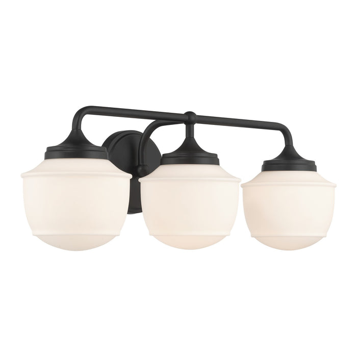Minka-Lavery - 2573-899 - Three Light Vanity - Cornwell - Dark Matte Black