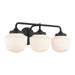 Minka-Lavery - 2573-899 - Three Light Vanity - Cornwell - Dark Matte Black
