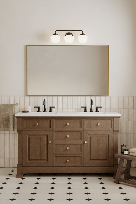 Minka-Lavery - 2573-899 - Three Light Vanity - Cornwell - Dark Matte Black