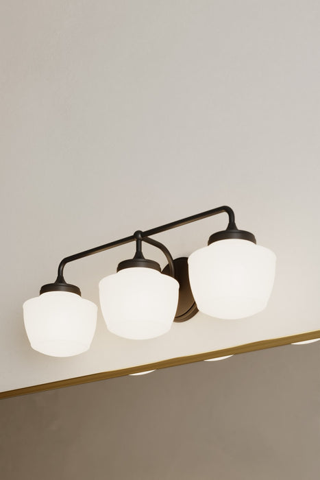 Minka-Lavery - 2573-899 - Three Light Vanity - Cornwell - Dark Matte Black