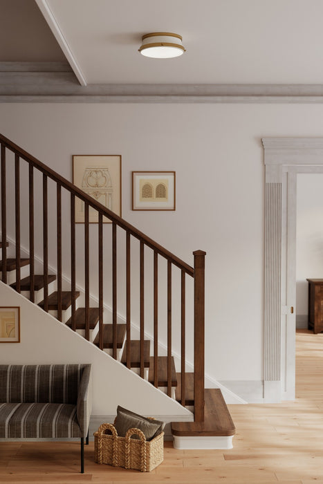 Minka-Lavery - 3939-879 - Two Light Flush Mount - Purelight - Legacy Brass