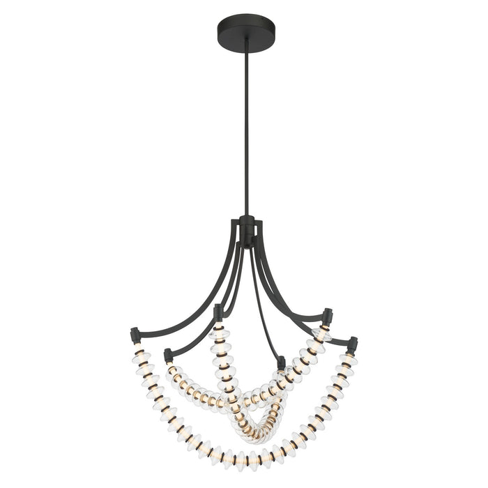 Minka-Lavery - 5646-899-L - LED Chandelier - Pearl - Dark Matte Black
