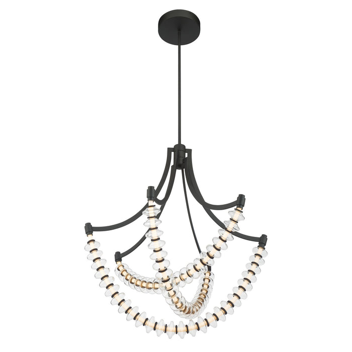 Minka-Lavery - 5646-899-L - LED Chandelier - Pearl - Dark Matte Black