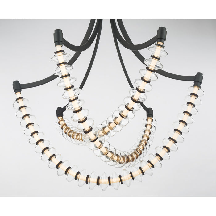 Minka-Lavery - 5646-899-L - LED Chandelier - Pearl - Dark Matte Black