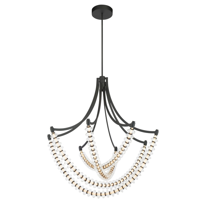 Minka-Lavery - 5647-899-L - LED Chandelier - Pearl - Dark Matte Black