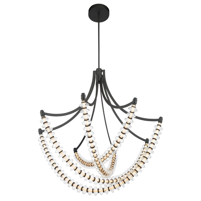 Minka-Lavery - 5647-899-L - LED Chandelier - Pearl - Dark Matte Black