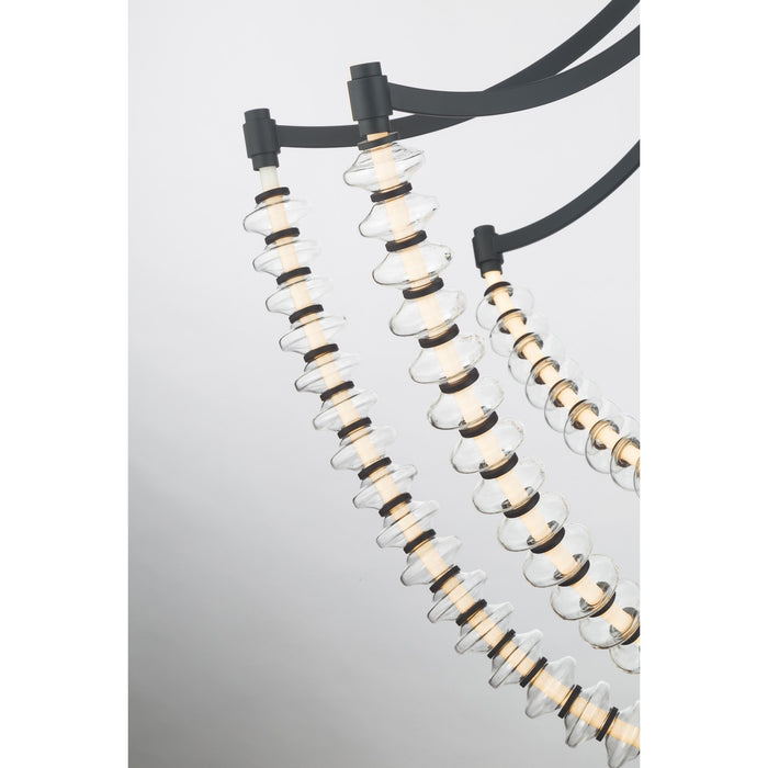 Minka-Lavery - 5647-899-L - LED Chandelier - Pearl - Dark Matte Black