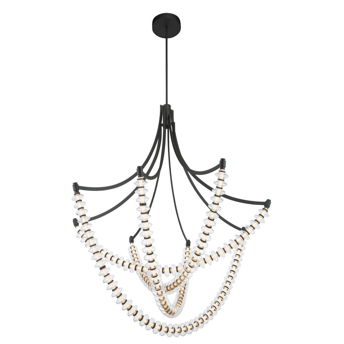 Minka-Lavery - 5648-899-L - LED Chandelier - Pearl - Dark Matte Black