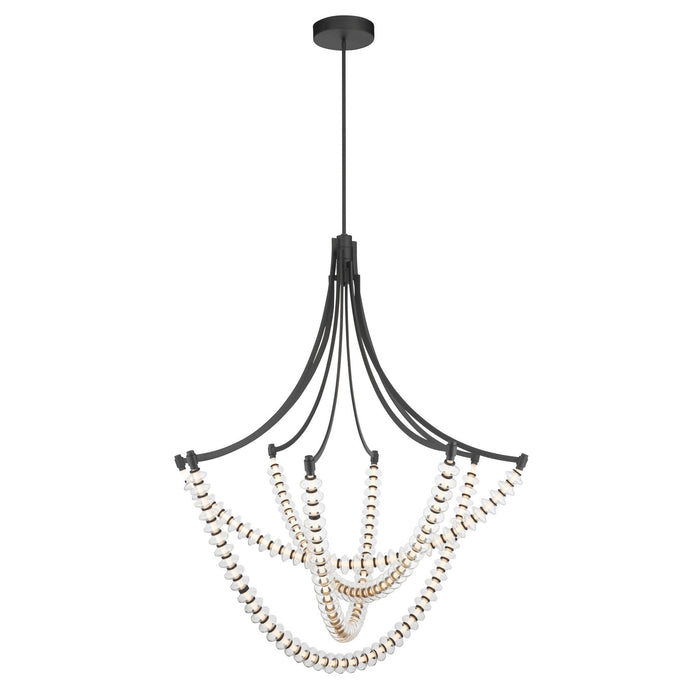 Minka-Lavery - 5648-899-L - LED Chandelier - Pearl - Dark Matte Black