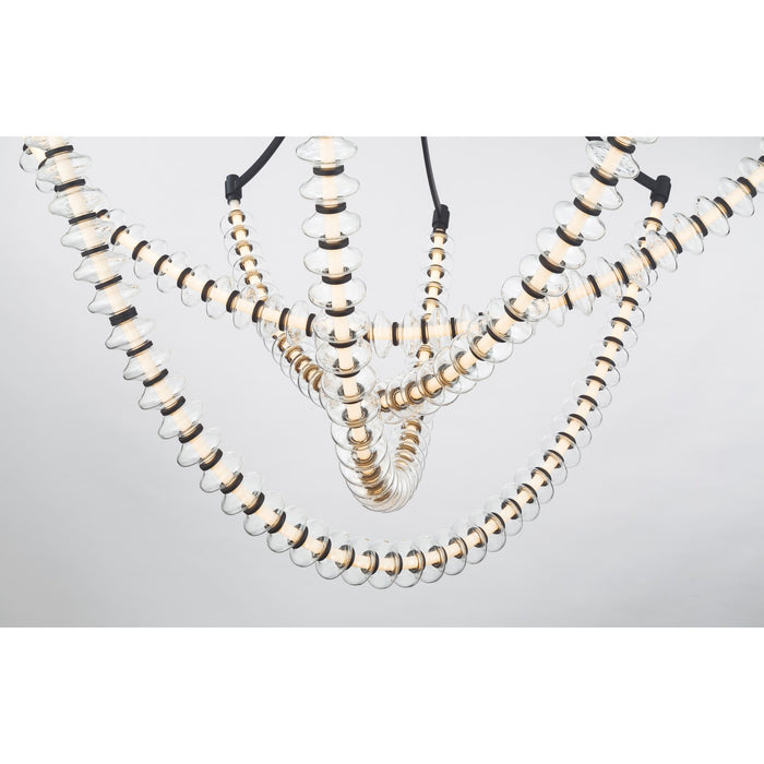 Minka-Lavery - 5648-899-L - LED Chandelier - Pearl - Dark Matte Black