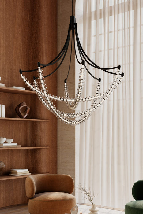 Minka-Lavery - 5648-899-L - LED Chandelier - Pearl - Dark Matte Black