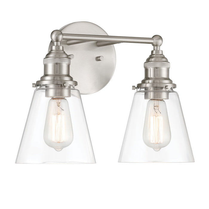 Minka-Lavery - 5682-84 - Two Light Vanity - Barwell - Brushed Nickel