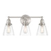 Minka-Lavery - 5683-84 - Three Light Vanity - Barwell - Brushed Nickel