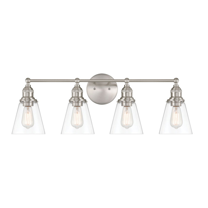 Minka-Lavery - 5684-84 - Four Light Vanity - Barwell - Brushed Nickel