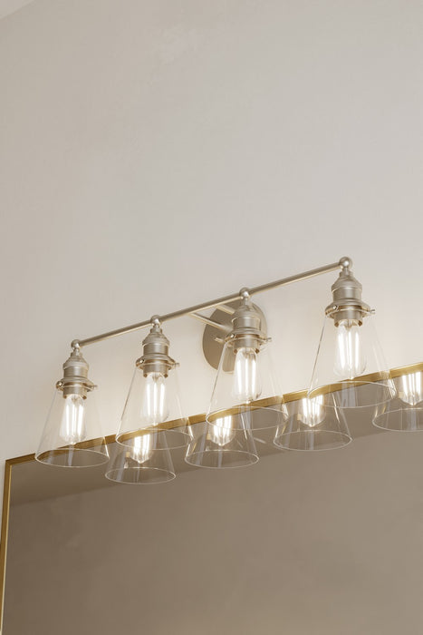 Minka-Lavery - 5684-84 - Four Light Vanity - Barwell - Brushed Nickel