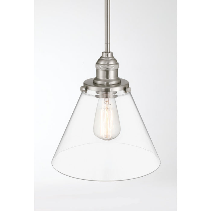 Minka-Lavery - 5686-84 - One Light Mini Pendant - Barwell - Brushed Nickel
