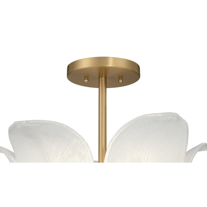 Metropolitan - N2214-732 - Five Light Semi-Flush Mount - Orchid - Legacy Brass