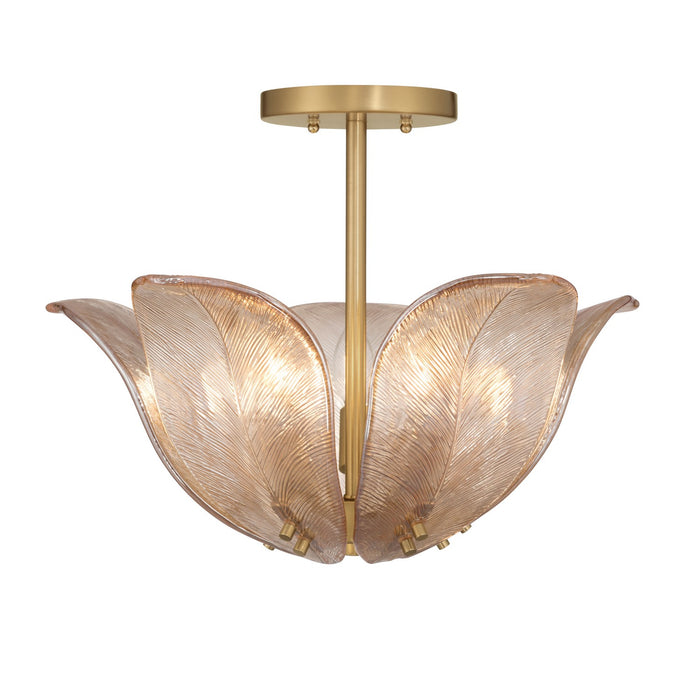 Metropolitan - N2214-A-732 - Five Light Semi-Flush Mount - Orchid - Legacy Brass
