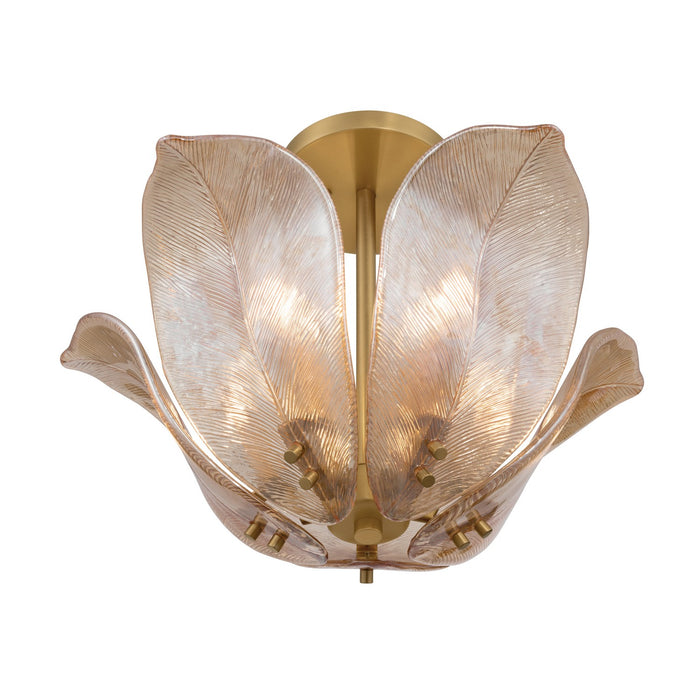 Metropolitan - N2214-A-732 - Five Light Semi-Flush Mount - Orchid - Legacy Brass