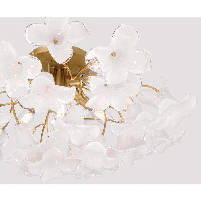 Metropolitan - N2225-732 - Five Light Semi-Flush Mount - Bloome - Legacy Brass