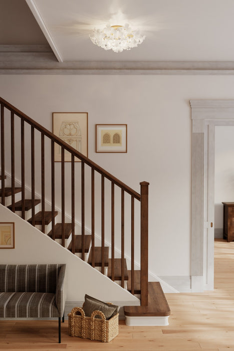 Metropolitan - N2225-732 - Five Light Semi-Flush Mount - Bloome - Legacy Brass