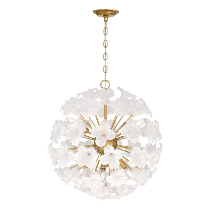 Metropolitan - N2227-732 - Eight Light Pendant - Bloome - Legacy Brass