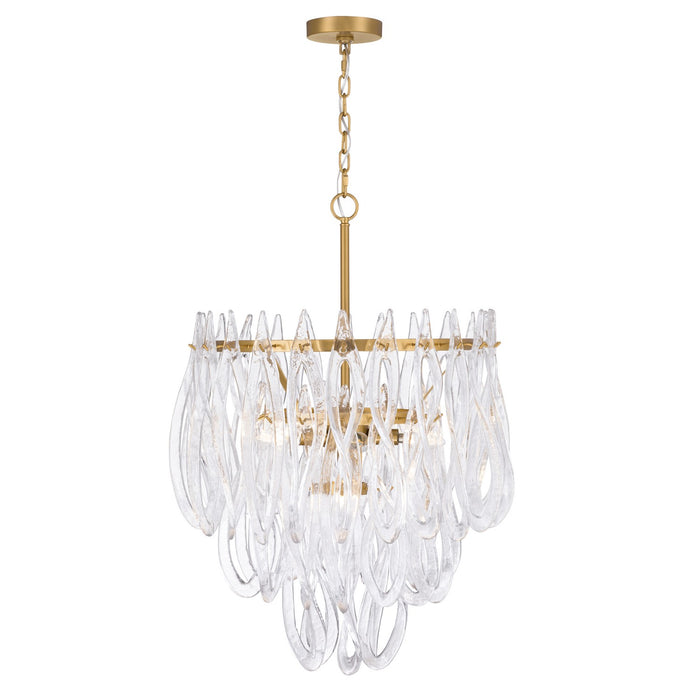 Metropolitan - N3126-732 - Six Light Pendant - Glassara - Legacy Brass