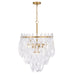 Metropolitan - N3126-732 - Six Light Pendant - Glassara - Legacy Brass