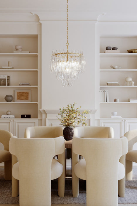 Metropolitan - N3126-732 - Six Light Pendant - Glassara - Legacy Brass